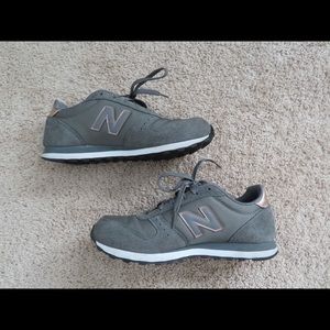New Balance 311 Gray and Rose Gold Shoes